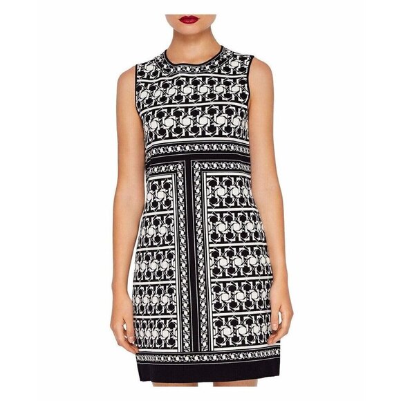 BNWT Ted Baker London JAMMIEA Tessellation Jacquard Dress - Picture 2 of 12